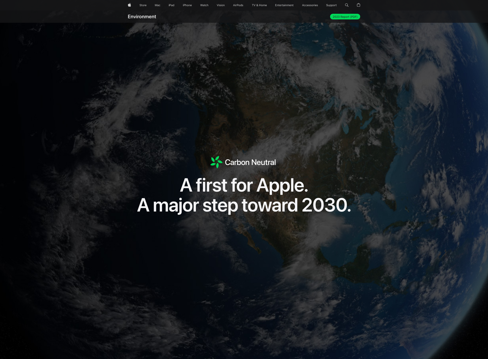 Apple's introduced a "Carbon Neutral" stamp for their products